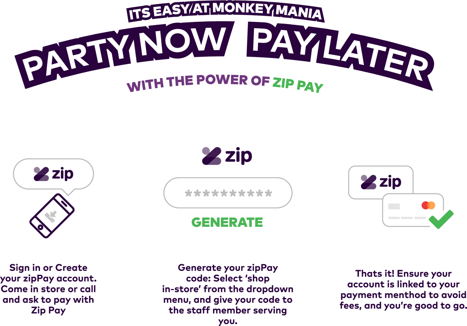 Party Now & Pay Later with ZipPay